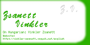 zsanett vinkler business card